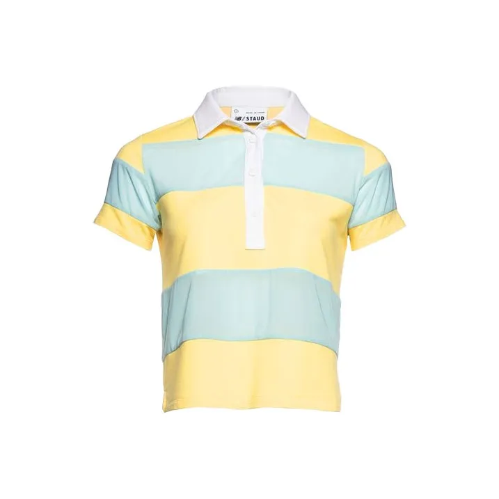 Staud X New Balance Polo Shirts Women's Yellow Blue-0