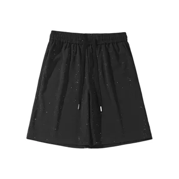 TELENT Casual Shorts Unisex Black[Ice Silk]