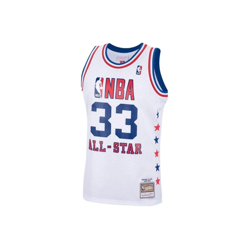 NBA x Mitchell & Ness Larry Bird White Eastern Conference Basketball Jerseys Men's White-0