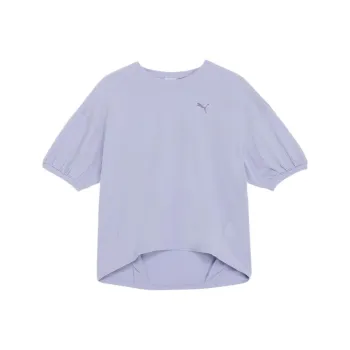 PUMA Puff Sleeve T Shirt Women's Purple