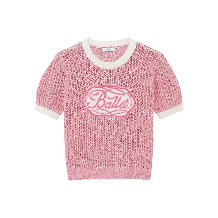 D'zzit Short Sleeved T Shirts Women's Pink-0