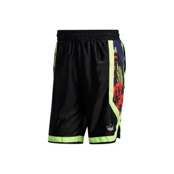 Adidas Originals Casual Shorts Men's Black/Green/Sun Red