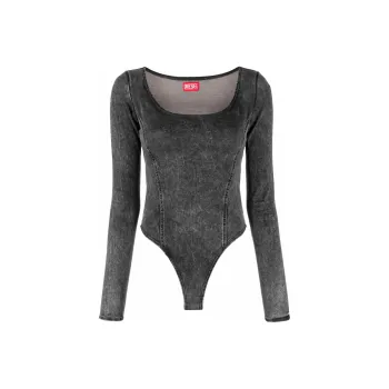 DIESEL Logo patch Long sleeve Bodysuit