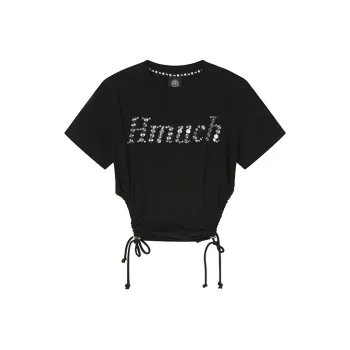 TCH T Shirts Women's Black With Silver Logo