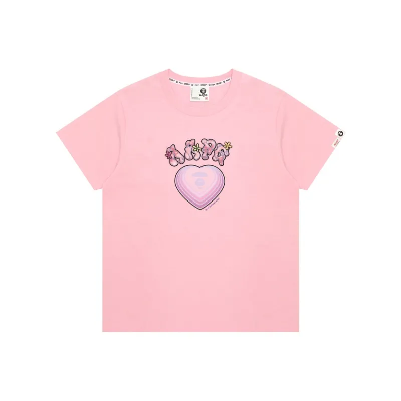 Aape Logo print T shirt-0