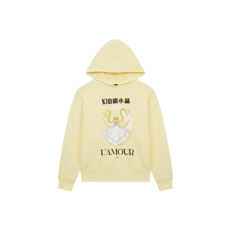 Sailor Moon X Maje X Sailor Moon Sweatshirts Women's Yellow-0