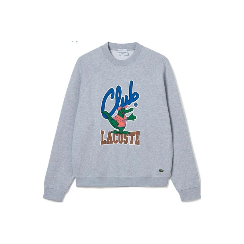 LACOSTE Sweatshirt Unisex Silver Gray-0