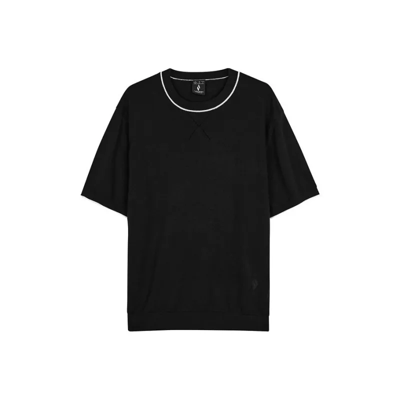 Skechers Drop Shoulder Sleeve T Shirt Women's Carbon Black-0