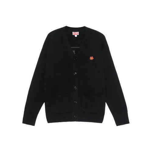 KENZO Logo Embroidered Button Up Knitted Cardigan