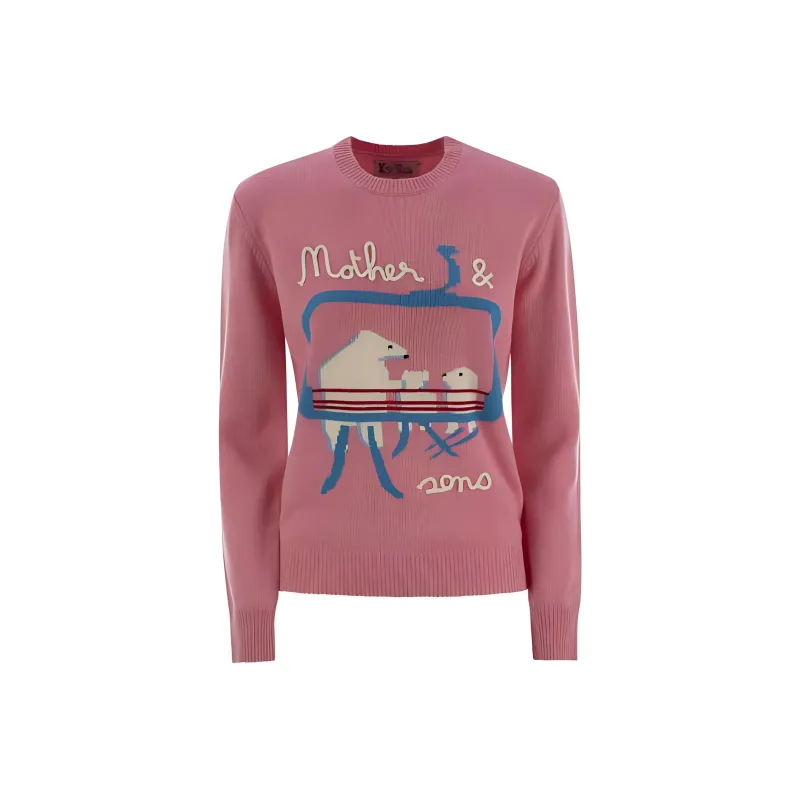 MC2 Saint Barth Bears Intarsia Knit Crewneck Jumper-0