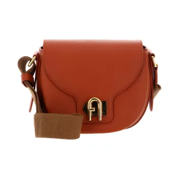 Furla Leather Shoulder Bag Mini Women's Orange
