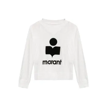 ISABEL MARANT ETOILE Logo Printed Long Sleeved Jumper
