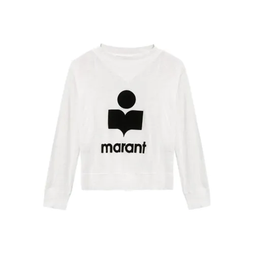ISABEL MARANT ETOILE Dulce Floral Printed Knot Detailed Mini Dress Logo Printed Long Sleeved Jumper
