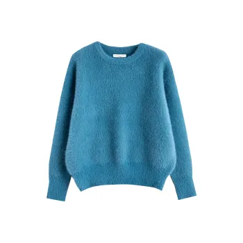 Tonlion Sweater Women's Vintage Blue