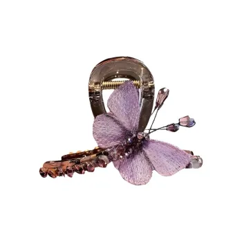 Danqin Resin/Rhinestone Hair Clips Women's