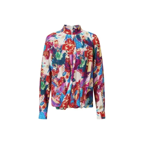 Shanghai Tang X Jacky Tsai Butterfly print Blouse