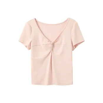 3COLOUR Set in Sleeve T Shirt Women's Light Pink