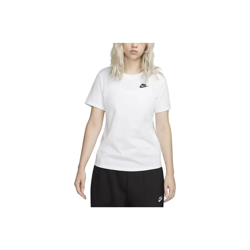 Nike Drop Shoulder Sleeve T Shirt Women's White-0