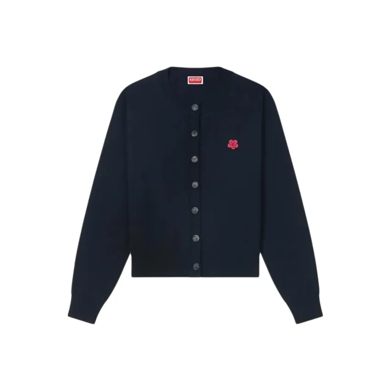 KENZO Logo Embroidery Cardigan-0
