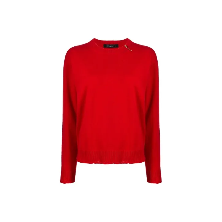 VERSACE Knit Sweater 'Red'-0