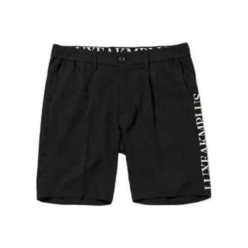 Luxeakmplus 블랙 남성 캐주얼 반바지