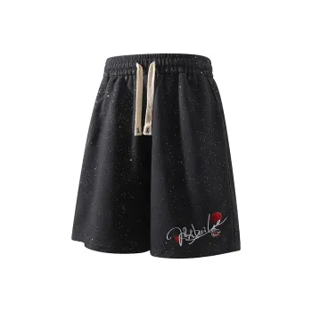 JINBEILE Casual Shorts Unisex Black