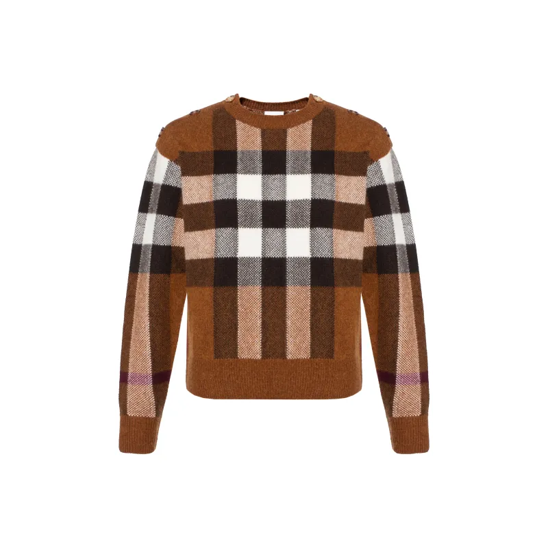 Burberry Check Wool-cashmere Jumper-0