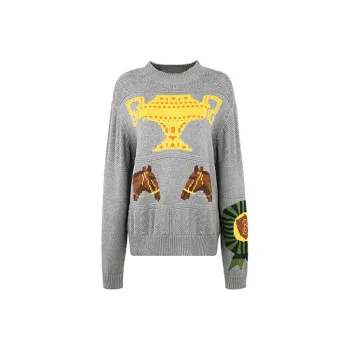 Burberry Cashmere Sweaters Women's Gray