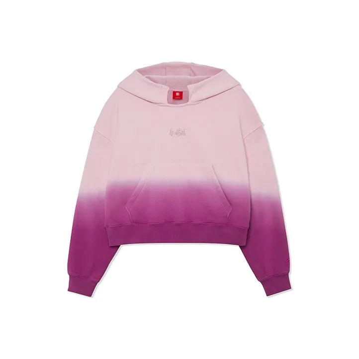 LiNing Sweatshirts Women's Coral Pink Explosive Purple-0