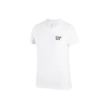 Nike Women'ss Summer Cartoon Print Crewneck Pullover T Shirt White