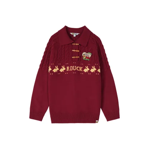 B.Duck Sweaters Women's Red