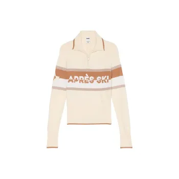 Victoria's Secret PINK Varsity Knit Half Zip Sweater/White Shell Sweater Women's White Shells