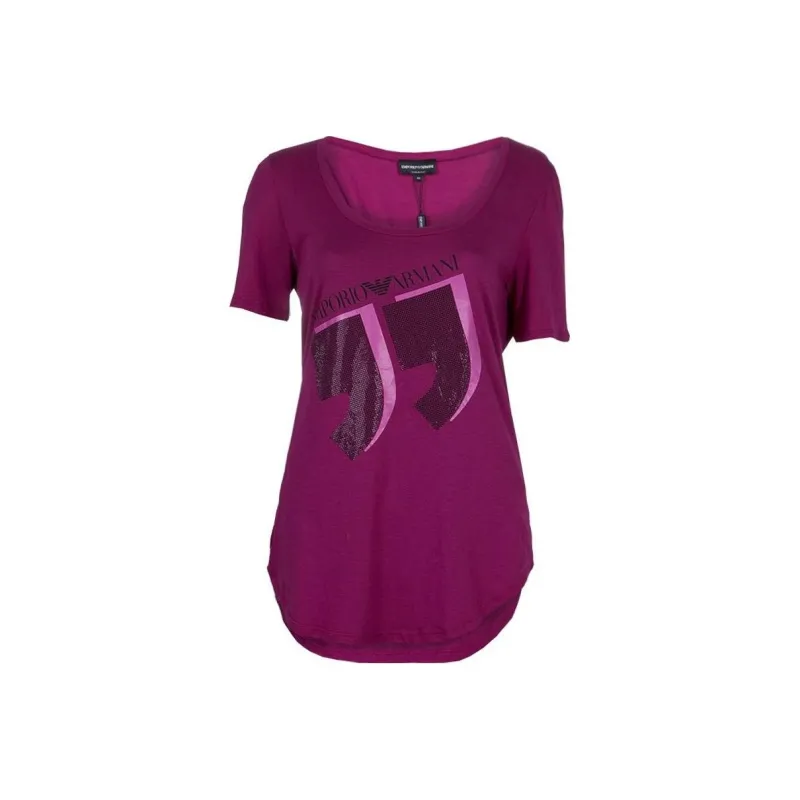 EMPORIO ARMANI T Shirt Women's Pink Purple-0