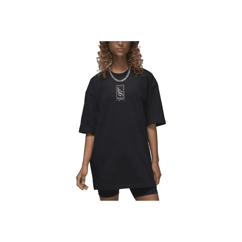 Jordan Flight T Shirts Women's Black-0