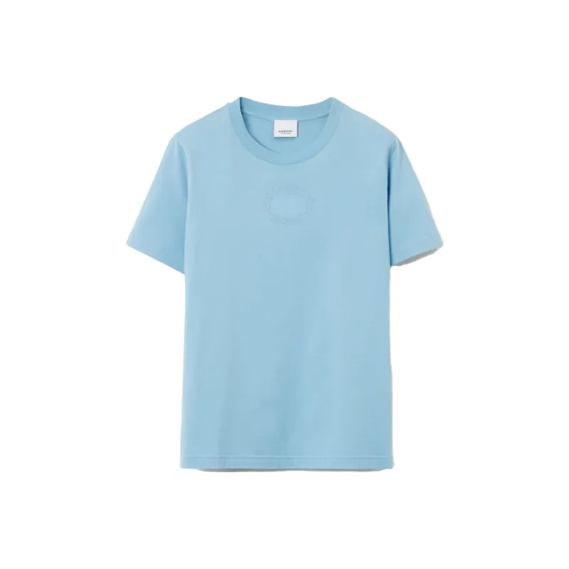 Burberry T Shirts Women's Sky Blue-0