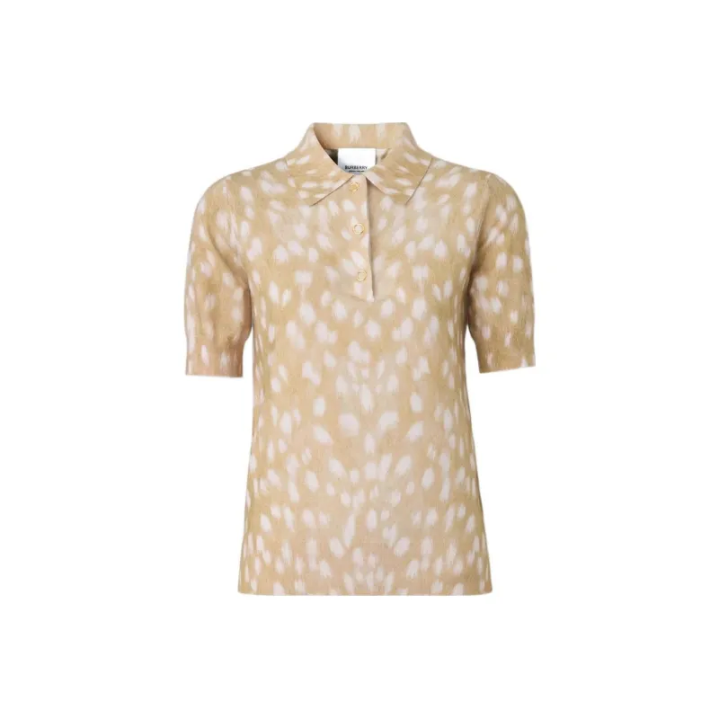 Burberry Deer-print Polo Shirt-0