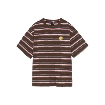 HDPV T Shirt Unisex Brown Stripes