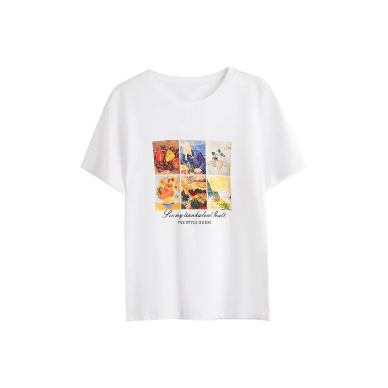 Olrain T Shirts Women's Ecru-0
