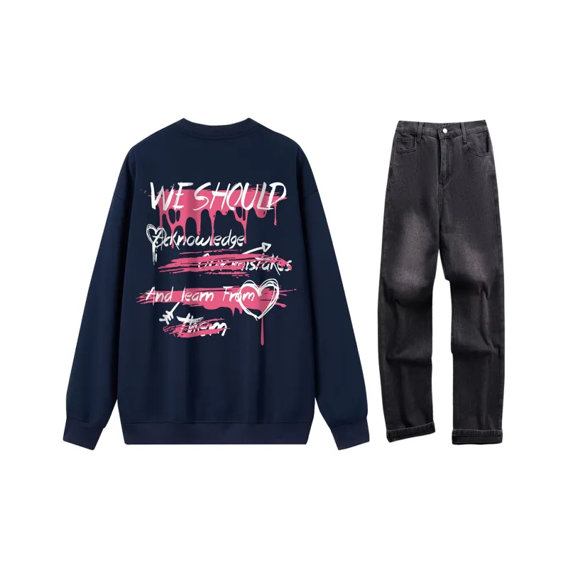 VniVerseVClub Sweatshirt Set Unisex-14