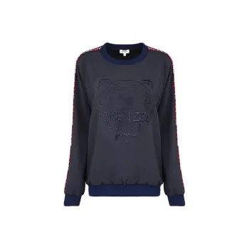 KENZO Letter Logo Sweatshirt Women's Navy Blue