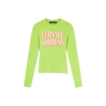 VERSACE T Shirts Women's Green