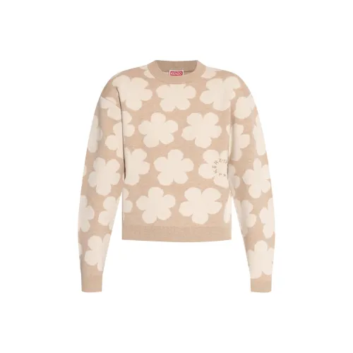 KENZO Floral Detailed Crewneck Jumper
