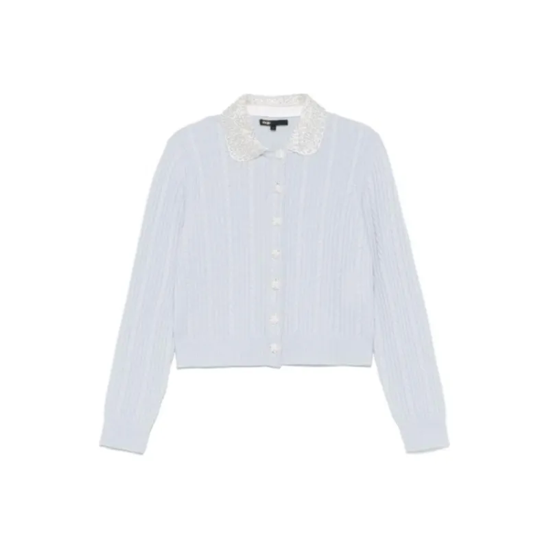 Maje Embellished-collar Cardigan-0