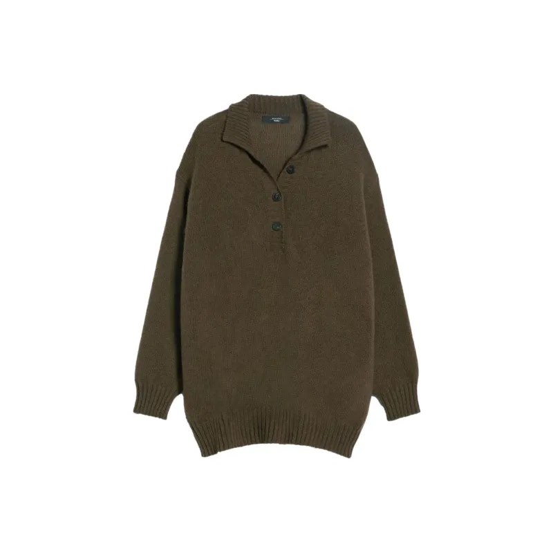 WEEKEND MaxMara Long Sleeved Knit Polo Top-0