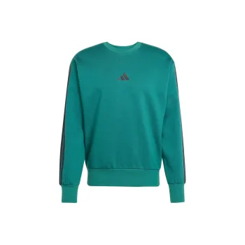 Adidas Free Shipping With AdiClub Essentials 3 Stripes Fleece Sweatshirt