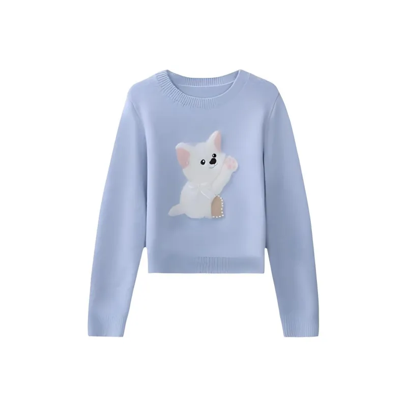 Alxnan Sweater Women's Lake Blue-0