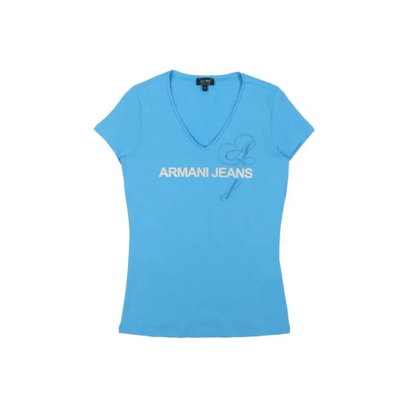 ARMANI JEANS T Shirts Women's Blue-0