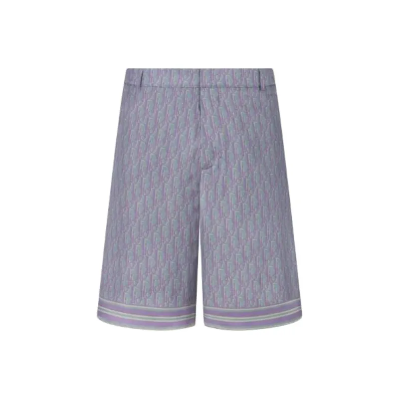 DIOR Casual Shorts Men Blue-0
