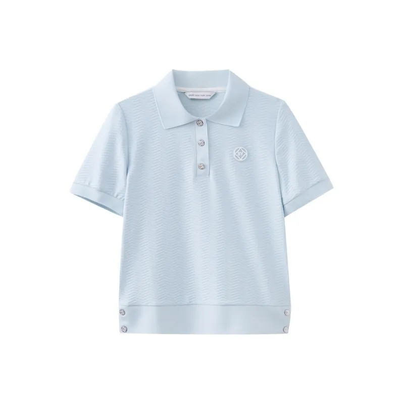 SHUIYUNJIAN T Shirt Women's Light Blue-0