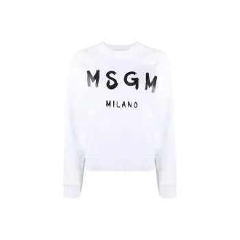 MSGM Paint Brushed Logo Sweatshirt